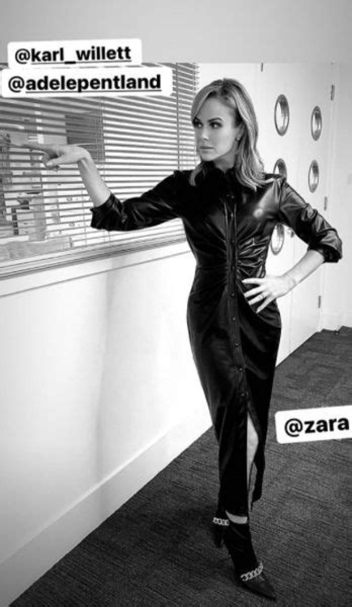 Amanda Holden turns heads in Zara leather dress