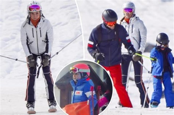 Carrie Johnson and husband Boris cuddle up in very rare photo during ski holiday with their children