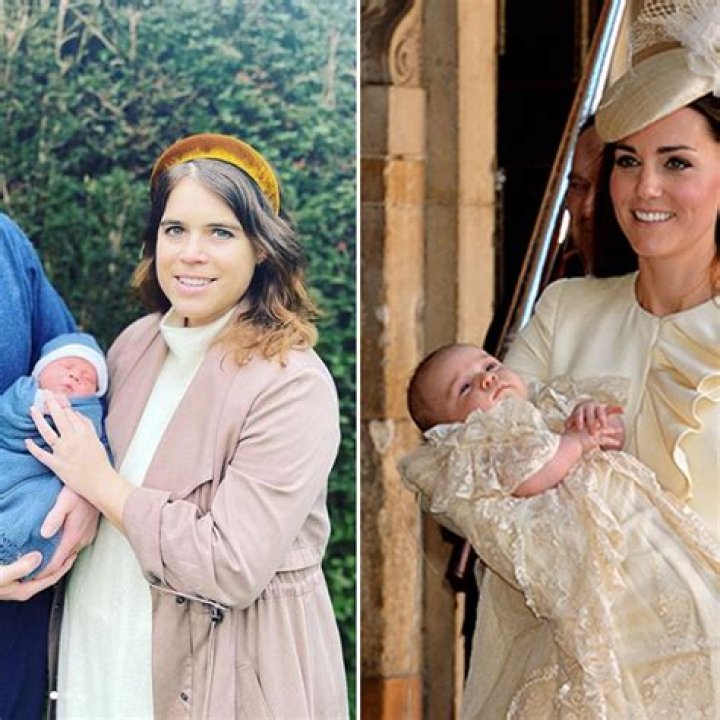 Did royal babies August Brooksbank and Lucas Tindall wear the traditional christening gown?