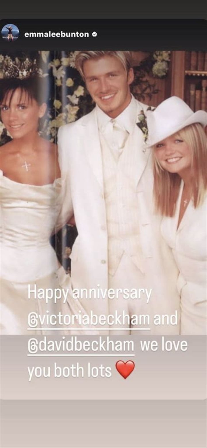Emma Bunton's rebellious outfit for Victoria Beckham's wedding was ahead of its time