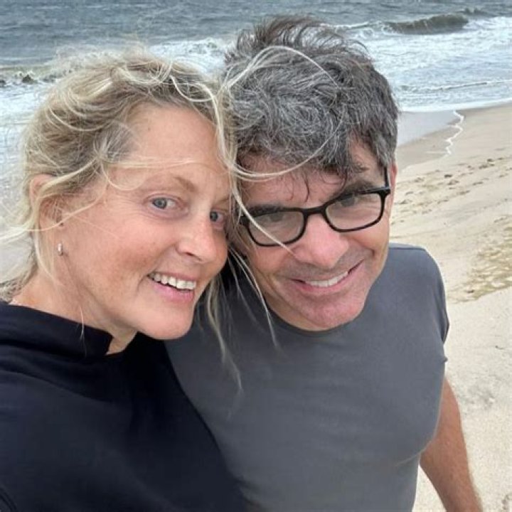 GMA's George Stephanopoulos pictured shirtless with pregnant wife Ali Wentworth in throwback beach photo - sparks reaction