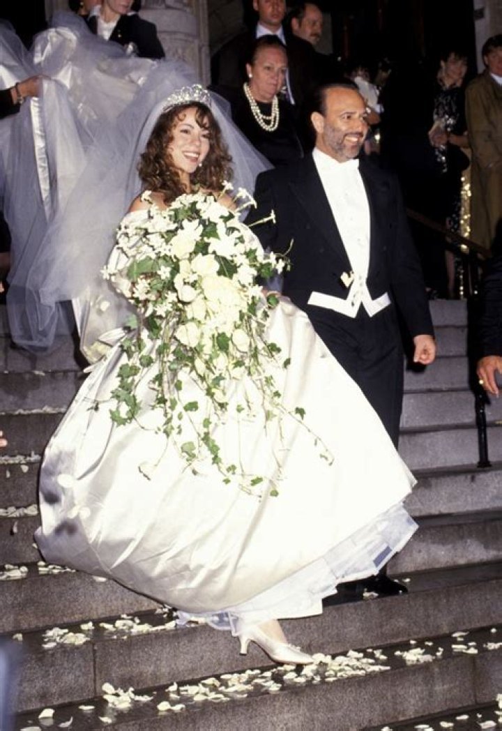 Mariah Carey's Princess Diana-inspired wedding dress was dramatically different to her second gown – see photos