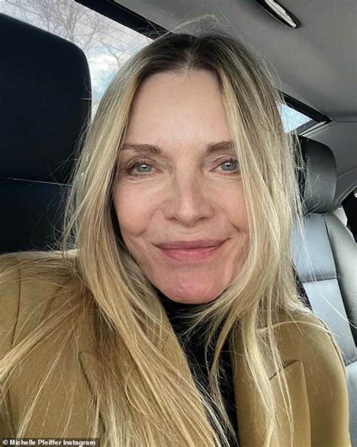 Michelle Pfeiffer, 65, looks incredibly youthful as she goes makeup-free