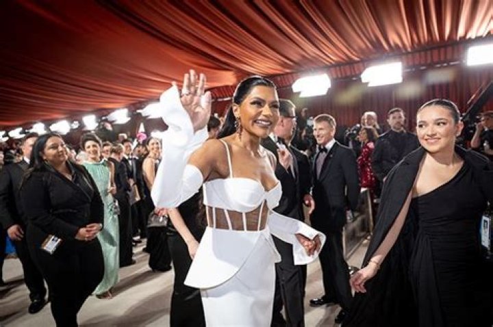Mindy Kaling teases her upcoming wedding after dazzling in white gown