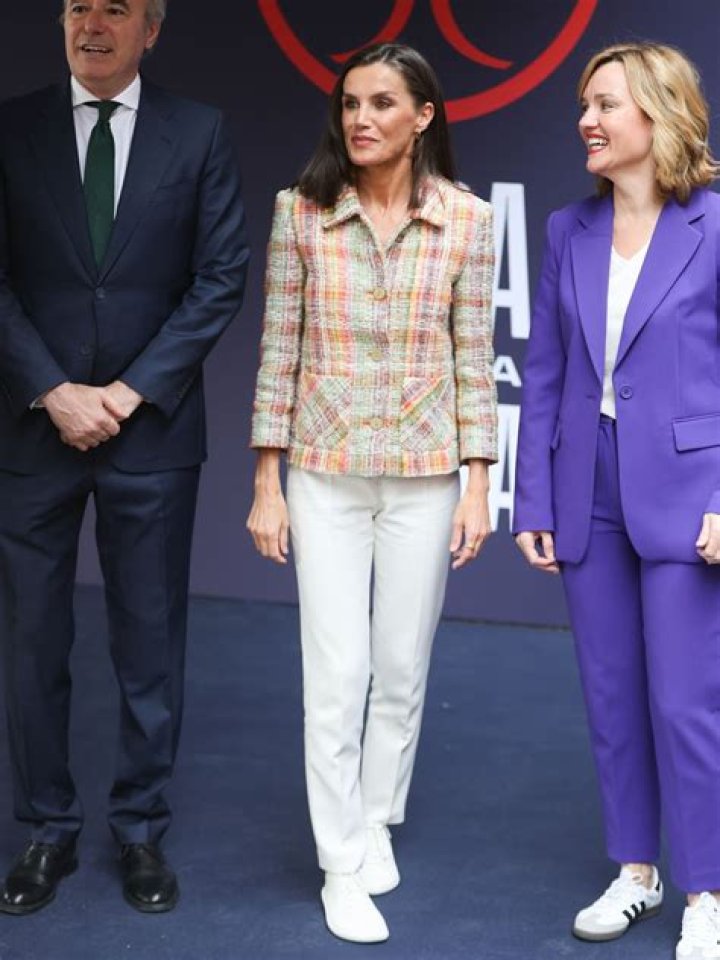 Queen Letizia's ultra-chic crimson suit perfects dopamine dressing in 2024