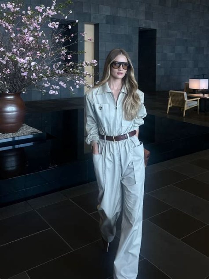 Rosie Huntington-Whiteley just nailed the elevated jumpsuit trend