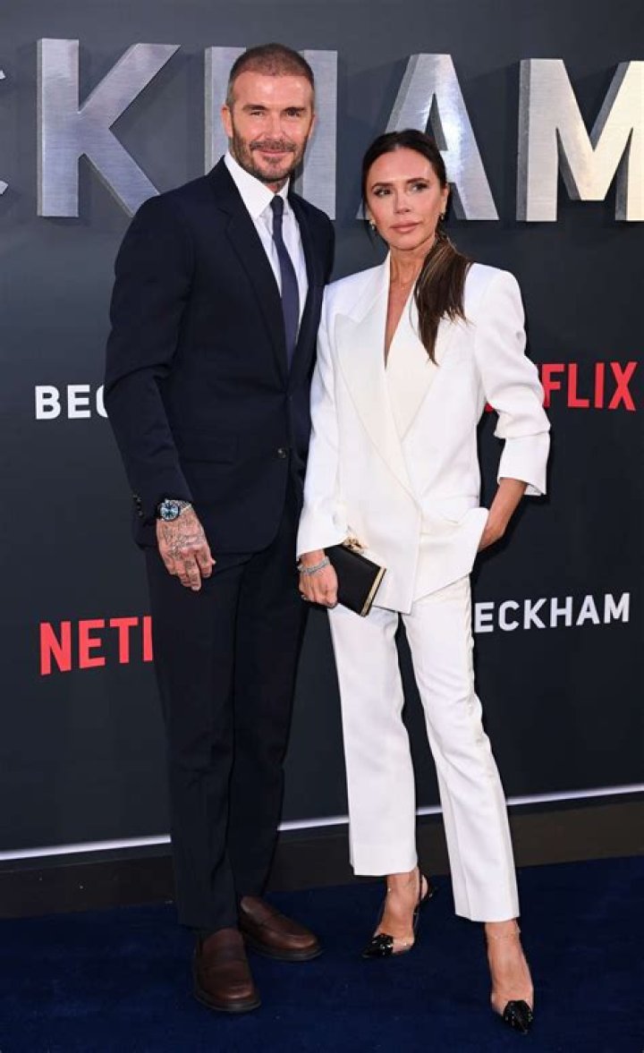 Victoria Beckham shows off toned arms in steamy photo with shirtless David Beckham